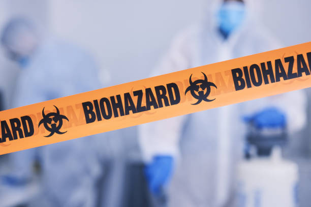 Professional Biohazard Cleanup technician working in Steilacoom, WA
